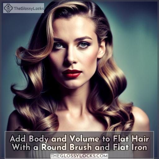 Add Body and Volume to Flat Hair with a Round Brush and Flat Iron