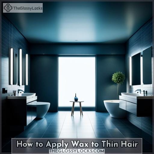 How to Apply Wax to Thin Hair