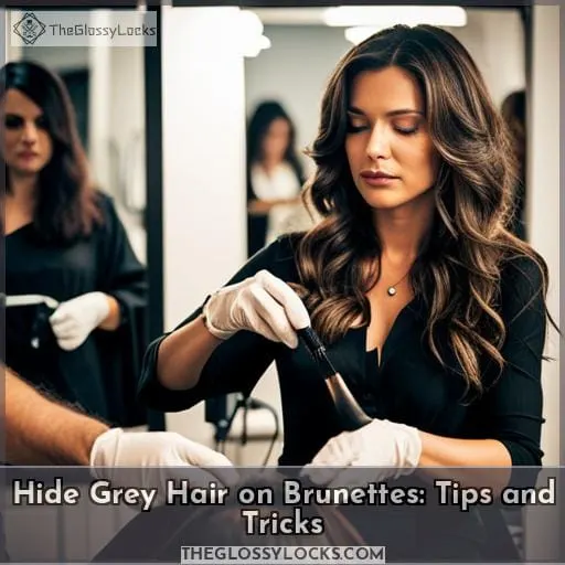 how to hide grey hair on brunettes