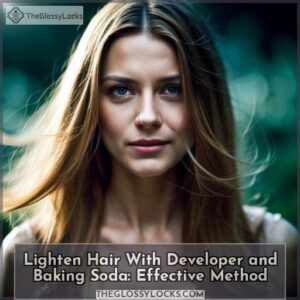 how to lighten hair with a developer and baking soda