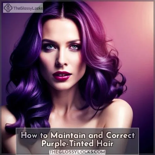 How to Maintain and Correct Purple-Tinted Hair
