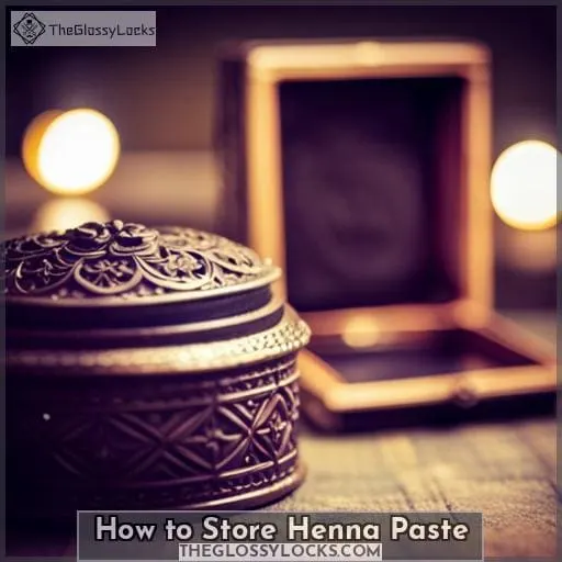 How to Store Henna Paste