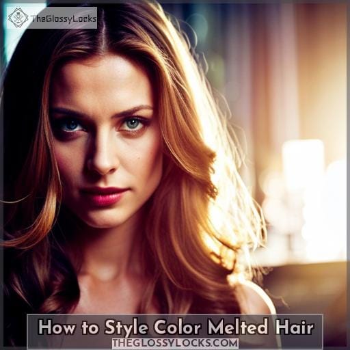 How to Style Color Melted Hair