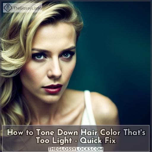 How to Tone Down Hair Color That's Too Light Quick Fix