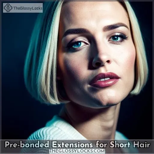 Pre-bonded Extensions for Short Hair