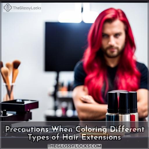 Precautions When Coloring Different Types of Hair Extensions