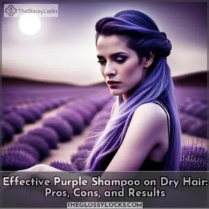 purple shampoo on dry hair