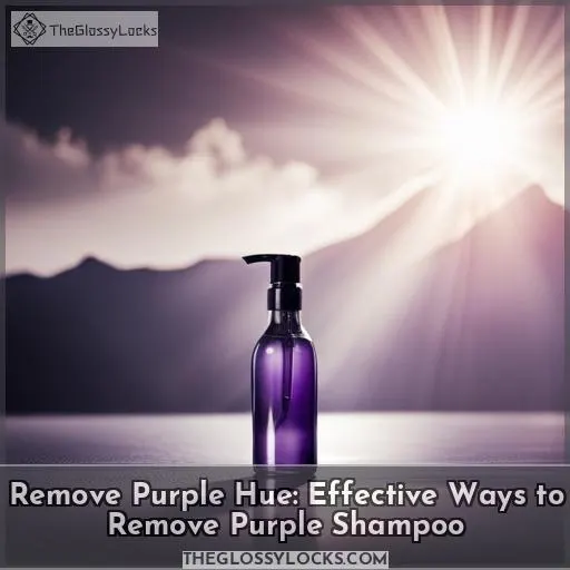 remove purple hue from purple shampoo