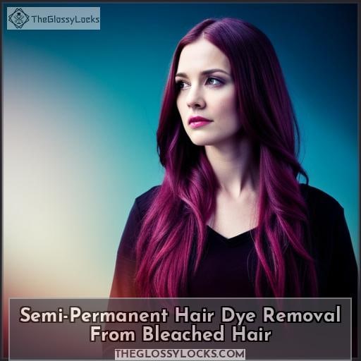 Semi-Permanent Hair Dye Removal From Bleached Hair