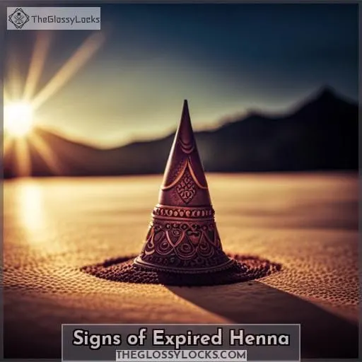 Signs of Expired Henna