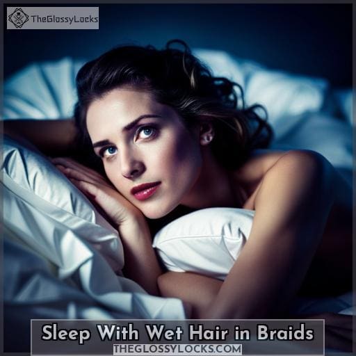 Sleep With Wet Hair in Braids
