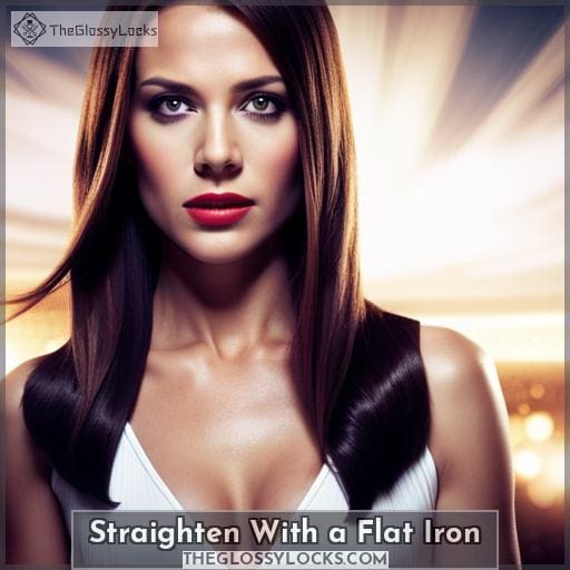 Straighten With a Flat Iron