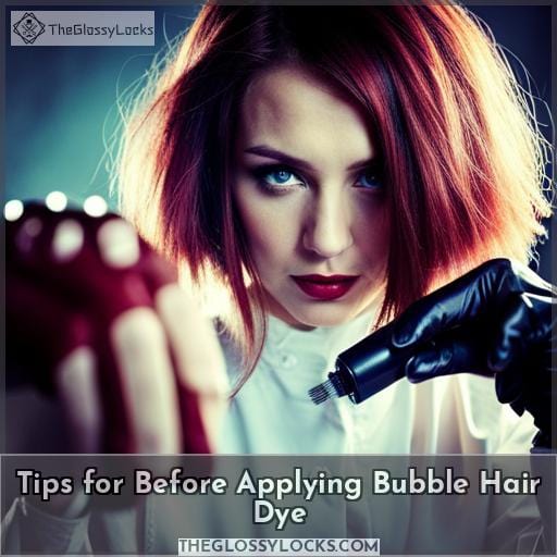 Tips for Before Applying Bubble Hair Dye
