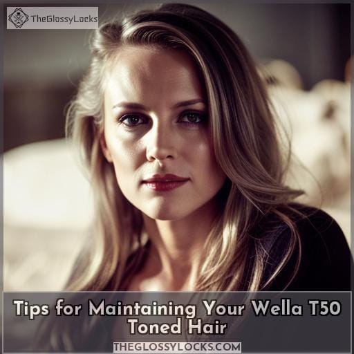 Tips for Maintaining Your Wella T50 Toned Hair