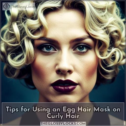 Tips for Using an Egg Hair Mask on Curly Hair