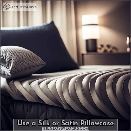 Use a Silk or Satin Pillowcase