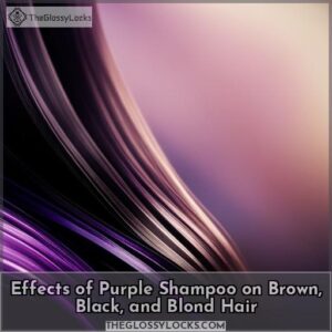 what does purple shampoo do to brown black blond hair