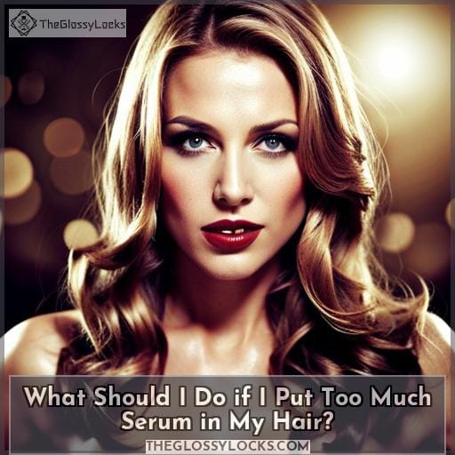 What Should I Do if I Put Too Much Serum in My Hair