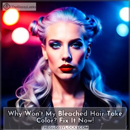 why wont my bleached hair take color