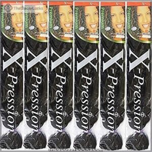 X-pression Ultra Braid 6 pack B071NDY9FJ