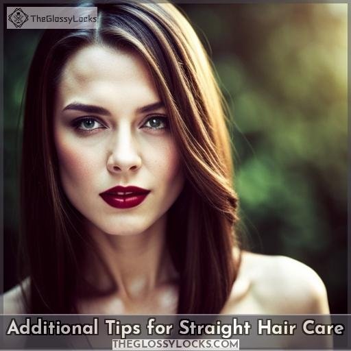 Additional Tips for Straight Hair Care