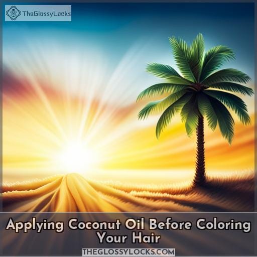 Applying Coconut Oil Before Coloring Your Hair