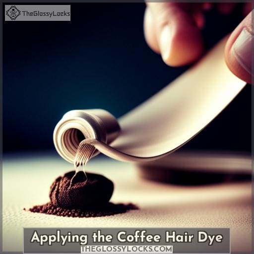 Applying the Coffee Hair Dye