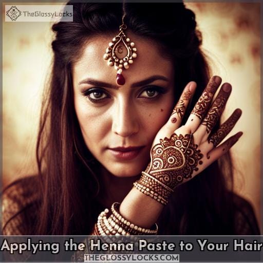 Applying the Henna Paste to Your Hair