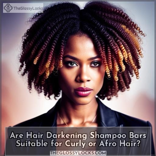 Are Hair Darkening Shampoo Bars Suitable for Curly or Afro Hair