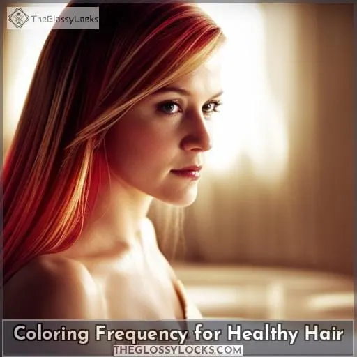 Coloring Frequency for Healthy Hair