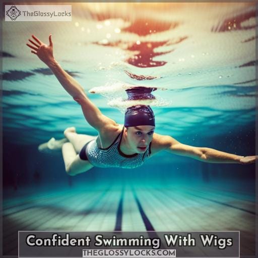 Confident Swimming With Wigs