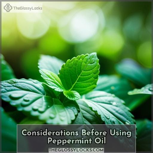 Considerations Before Using Peppermint Oil
