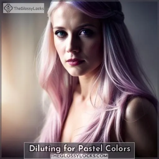 Diluting for Pastel Colors