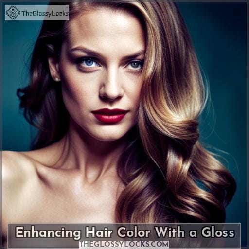 Enhancing Hair Color With a Gloss