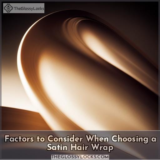 Factors to Consider When Choosing a Satin Hair Wrap
