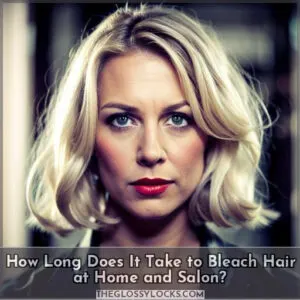 how long does it take to bleach hair at home and salon