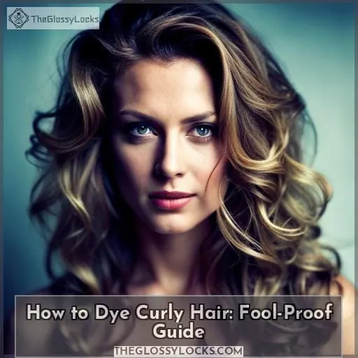 how to dye curly hair at home