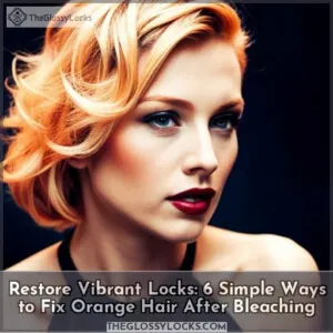 how to fix orange hair after bleaching