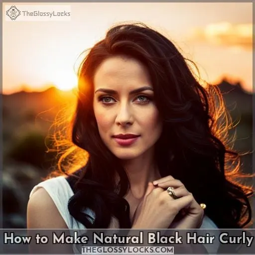 how to make natural black hair curly