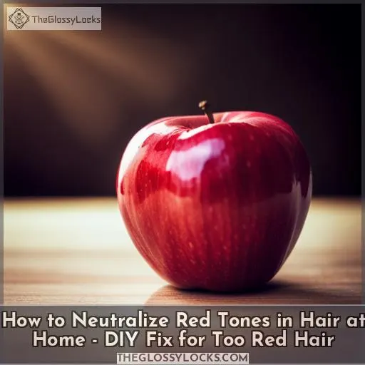 how to neutralize red tones in hair at home