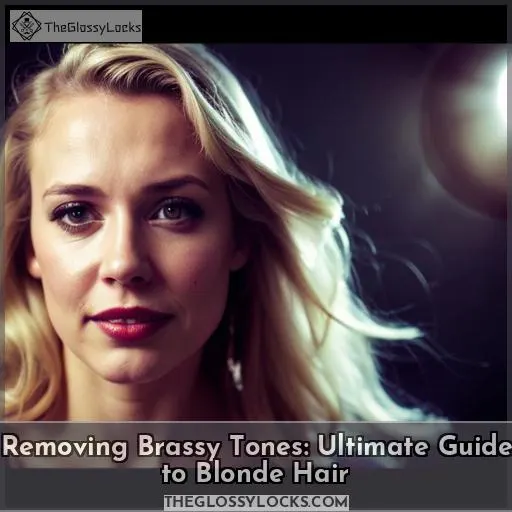 how to remove brassy tones from blonde hair