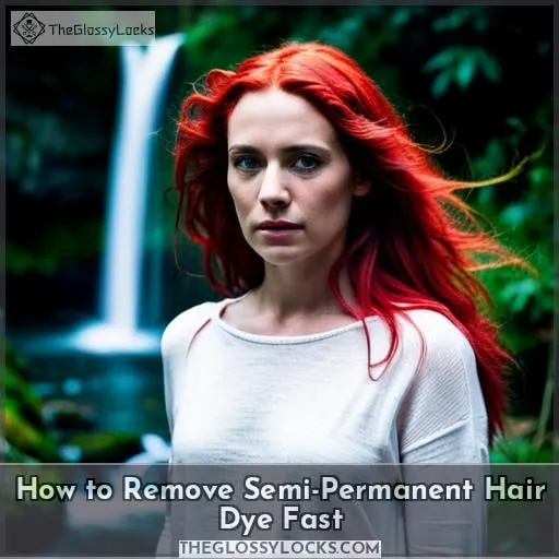 how to remove semi permanent hair dye in one day