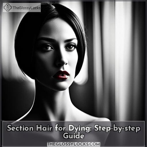 how to section hair for dying