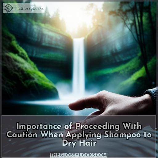 Importance of Proceeding With Caution When Applying Shampoo to Dry Hair
