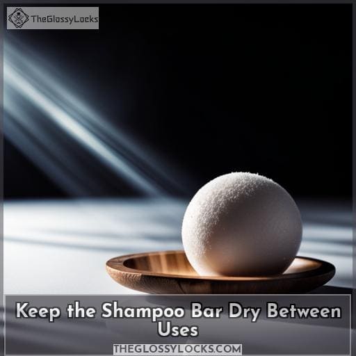 Keep the Shampoo Bar Dry Between Uses