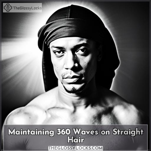 Maintaining 360 Waves on Straight Hair