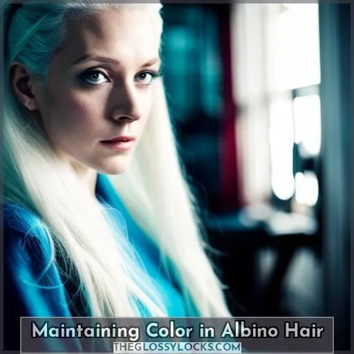 Maintaining Color in Albino Hair