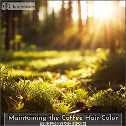 Maintaining the Coffee Hair Color