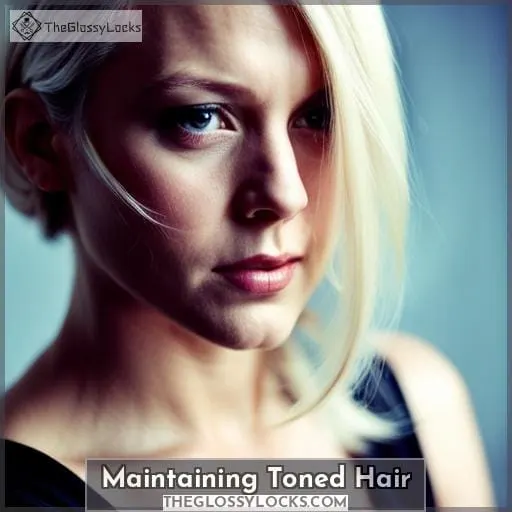 Maintaining Toned Hair