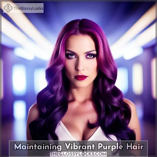Maintaining Vibrant Purple Hair
